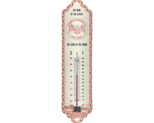 NOSTALGIC-ART Thermometer Bacardi - The King of Rums