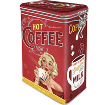 Retro koffieblik voor het bewaren van koffie