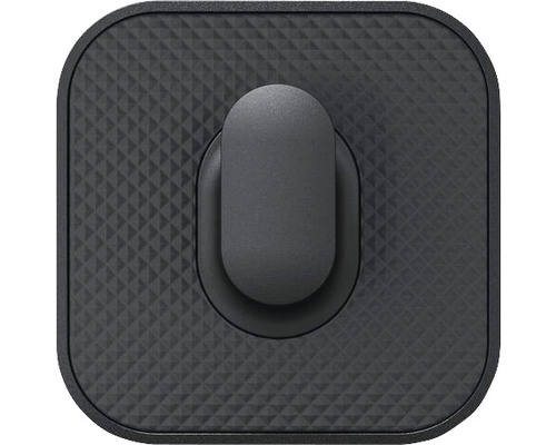 Zwarte rechthoekige telefoonhouder met ruitpatroon