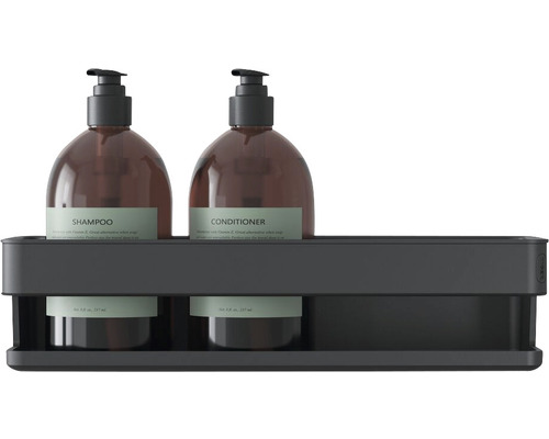 Doucheplank met shampoo- en conditionerflessen
