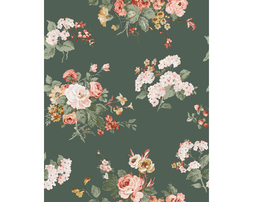 Behang met bloemmotief