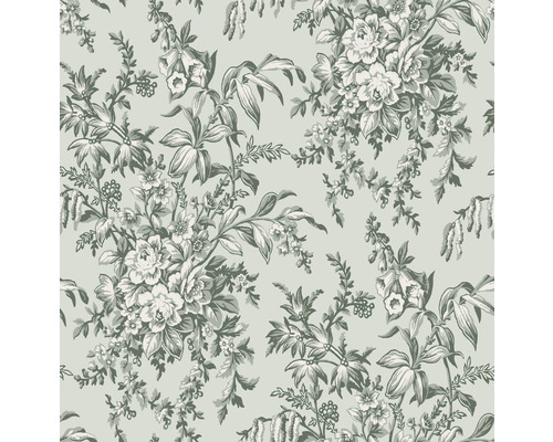 LAURA ASHLEY Vliesbehang 114899 Picardie sage Behang met bloemmotief