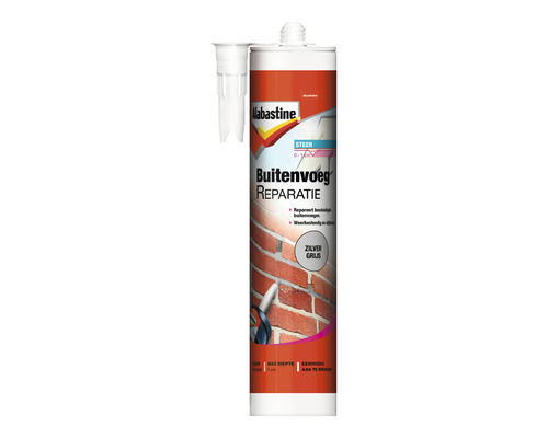 ALABASTINE Buitenvoeg reparatie zilvergrijs 310 ml Alabastine Buitengevel reparatiemortel
