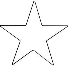 Metalen ster voor decoratie