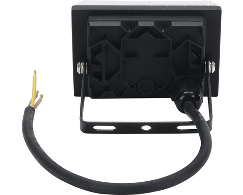 Achterkant van een ledstraler met kabel