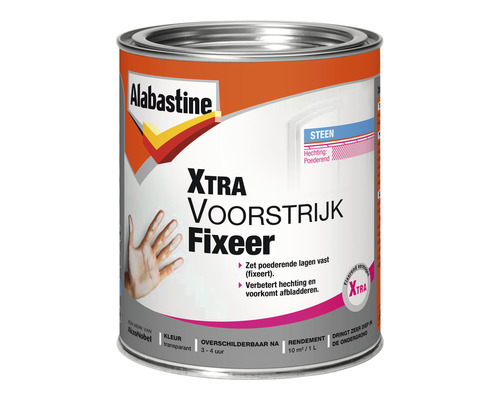 ALABASTINE Xtra voorstrijk fixeer transparant 1 l Alabastine Xtra Voorstrijk Fixeer blik