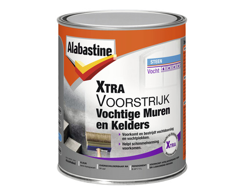 ALABASTINE Xtra voorstrijk vochtige muren en kelders semi-transparant 1 l-0