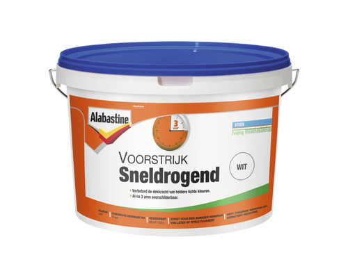 ALABASTINE Voorstrijk sneldrogend wit 2,5 l Alabastine Voorstrijk sneldrogend, geschikt voor steen
