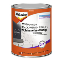 Alabastine 2in1 Muurverf Badkamer en Keuken, kleur antraciet, verpakking
