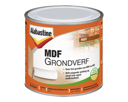 ALABASTINE MDF Grondverf 2in1 wit 500 ml