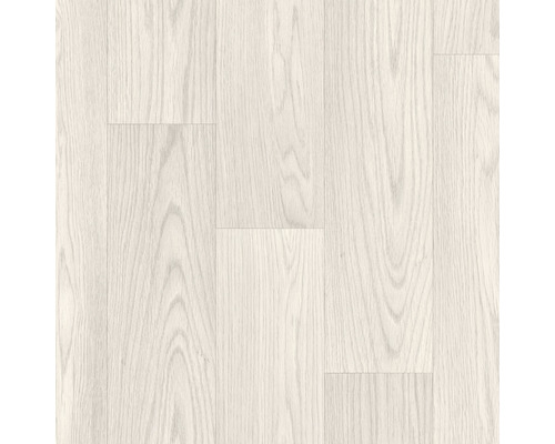 PVC op maat Terni hout wit 200 cm breed Lichte laminaatvloer met houtlook