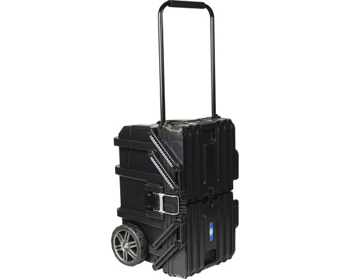 Gereedschapskoffer met wielen en telescopische handgreep