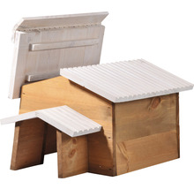 Houten insectenhotel met afneembaar dak voor ongediertebestrijding