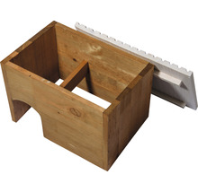 Houten bijenkorf met afneembaar deksel