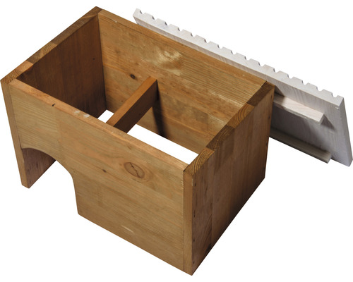 Houten bijenkorf met afneembaar deksel