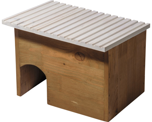 Houten kruk met lattenbodem zitting