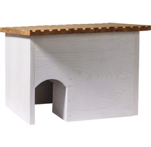 Houten kruk met opbergvak