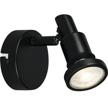 Zwarte wandspot voor binnenverlichting