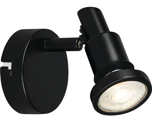 Zwarte wandspot voor binnenverlichting