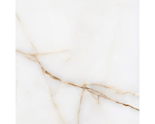 Wand- en Vloertegel Topaz gold 60x60 cm Tegelpatroon met marmerlook