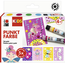 Marabu Kids Punt Verf schilderset met ontwerpvoorbeelden