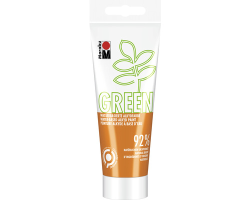 MARABU Green series - Alkydverf oranje 013 100 ml Tube watergedragen alkydverf groen van Marabu