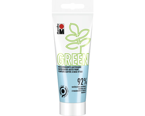 MARABU Green series - Alkydverf lichtblauw 256 100 ml Tube watergedragen alkydverf in groen van Marabu