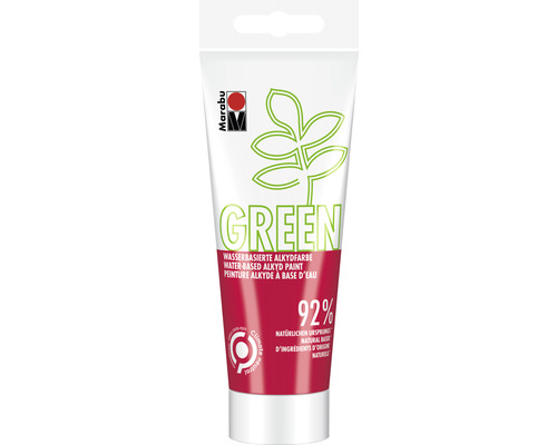 MARABU Green series - Alkydverf rood 031 100 ml Tube met watergedragen alkydverf