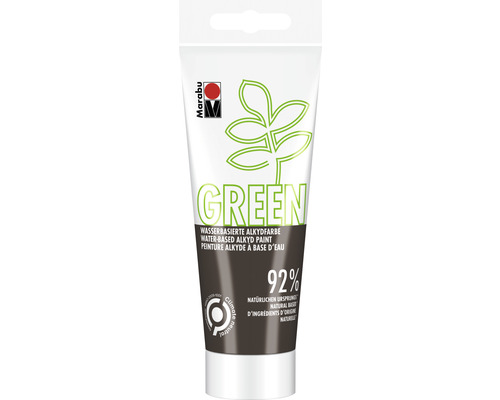 MARABU Green series - Alkydverf bruin 161 100 ml Tube groene, watergedragen alkydverf van het merk Marabu