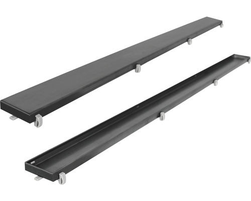 Douchegoot met afdekking en in hoogte verstelbare poten