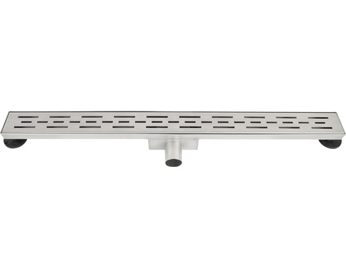 Roestvrijstalen douchegoot met horizontale afvoer