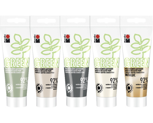MARABU Green series - Alkydverf boho set 5 x 100 ml Vijf tubes Marabu Green watergedragen alkydverf