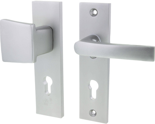 Deurbeslagset met vierkante handgreep en sleutelrozet