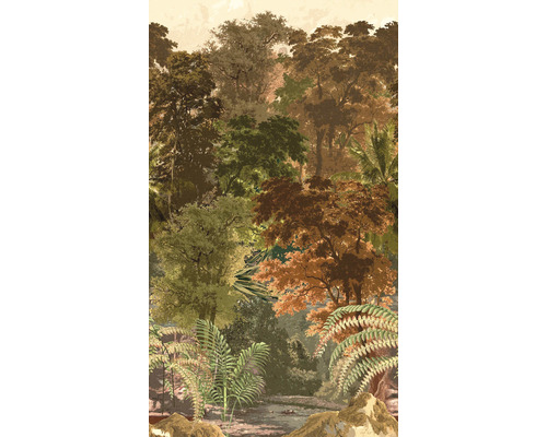 GRANDECO Fotobehang vlies A51802 bos 159x280 cm Behang met bosmotief