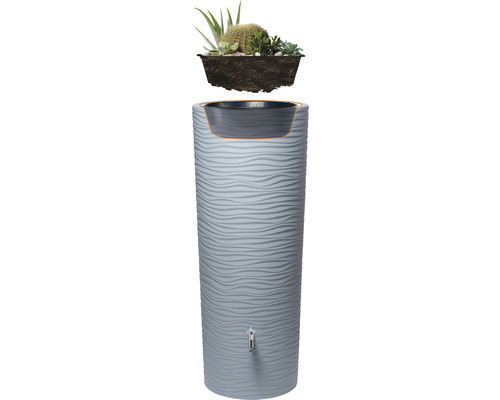 Regenton met plantenopzetstuk voor de tuin