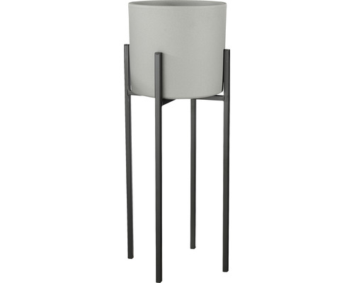 Bloempot met metalen frame