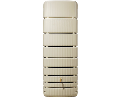 4RAIN Regenton slim kunststof beige 650 L, 79x50x210 cm