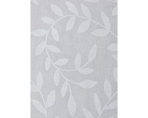 Witte gordijn met bladmotief