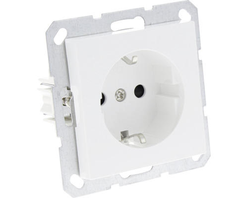 Stopcontact met metalen frame