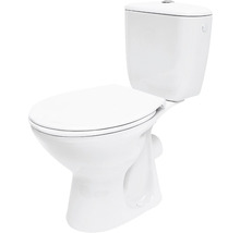 Staand toilet van keramiek met spoelbak