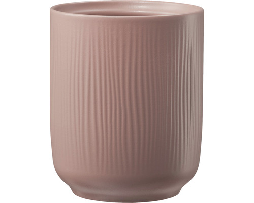 Bloempot met verticaal ribbelpatroon