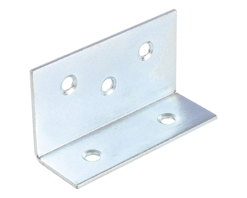 STARX Versterkingshoek 40x25x75 mm verzinkt Hoekstuk van metaal met gaten voor bevestiging