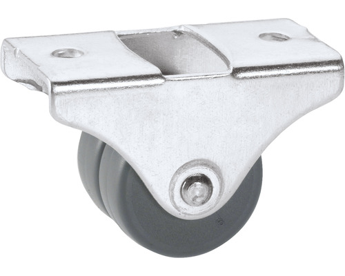 TARROX Bokwiel TPE Ø 25 mm met plaat Meubelwiel met twee wielen en bevestigingsplaat