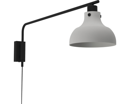Wandlamp met zwenkarm en lampenkap