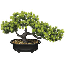 Kunstmatige bonsai in pot met stenen