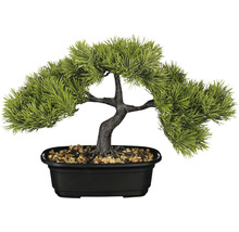 Kunstmatige bonsaiboom in pot met stenen