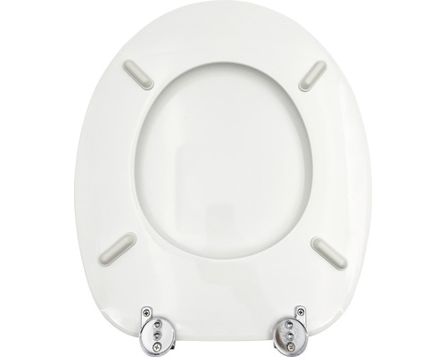 Toiletdeksel van kunststof met bevestiging