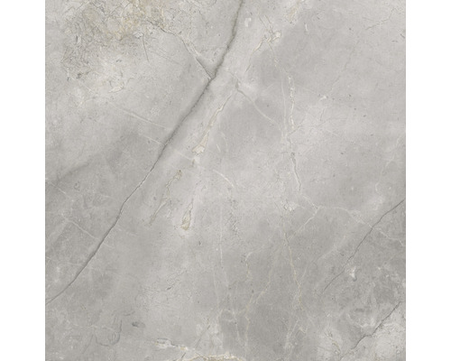 Grijze keramische tegel met marmerstructuur