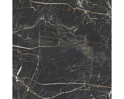 Wand- en vloertegel Marquina zwart-goud gemarmerd 119,7x119,7 cm gerectificeerd Wand- en vloertegel Marquina zwart-goud gemarmerd 119,7x119,7 cm gerectificeerd