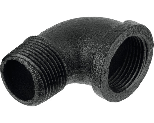 WALTECO Rusticline hoek 3/4'' 90° zwart